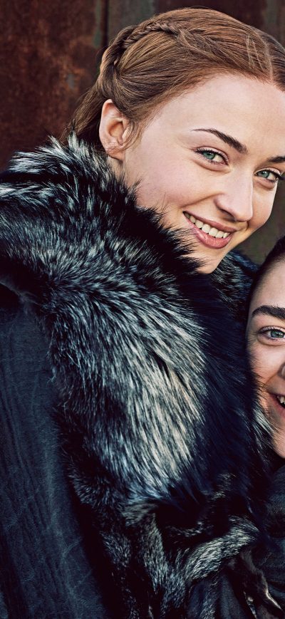 Fond d'écran iPhone Arya Stark And Sansa Stark Game Of Thrones Season 7