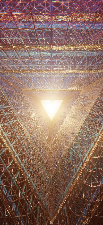 Fond d'écran iPhone Triangle Geometry Abstract 4k