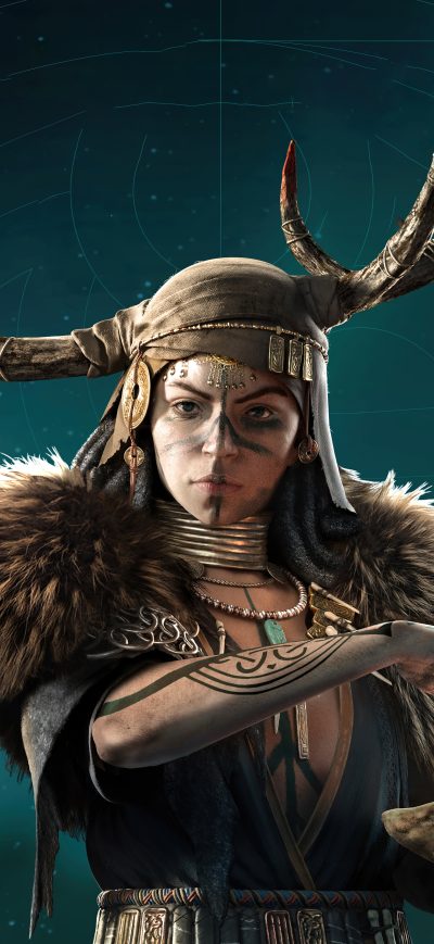 Fond d'écran iPhone Valka The Seer Assassins Creed Valhalla 8k