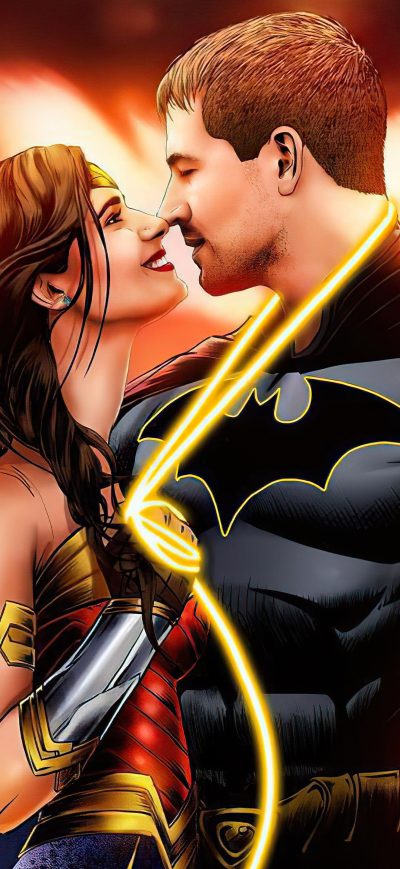 Fond d'écran iPhone Batman And Wonder Woman Love Romance