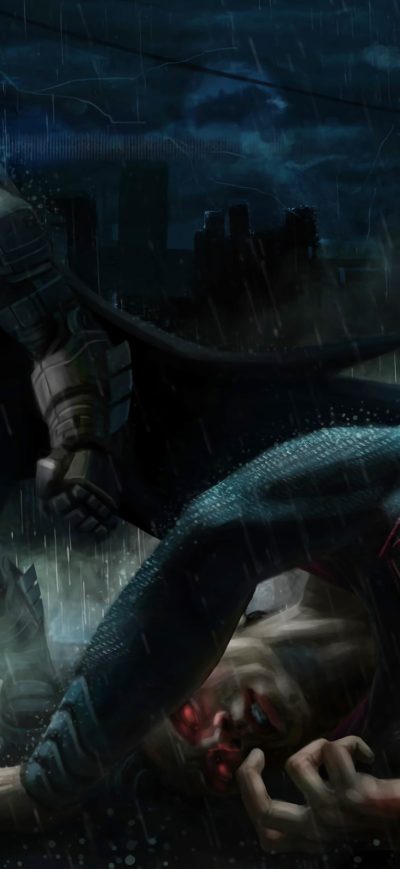 Fond d'écran iPhone Batman Kills Superman