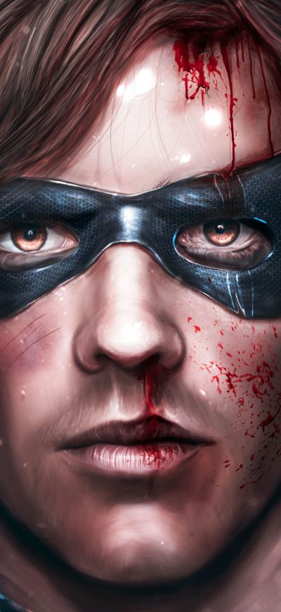 Fond d'écran iPhone Robin Titans Art