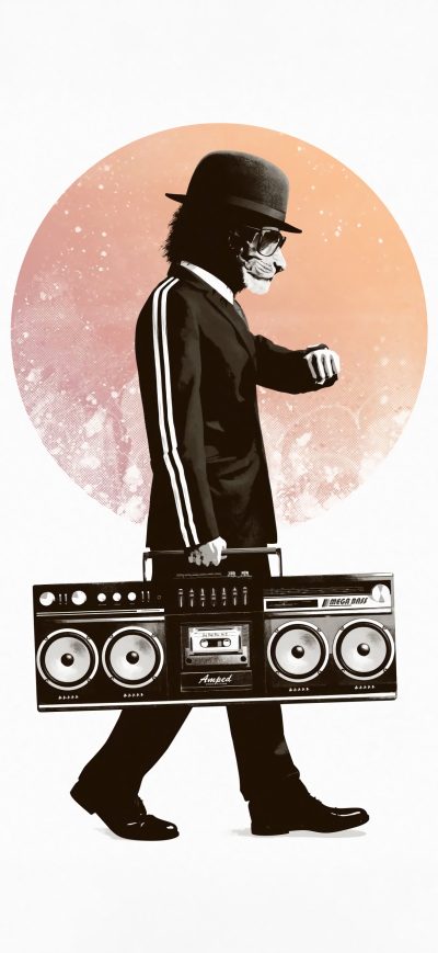Fond d'écran iPhone Cat Musician 5k