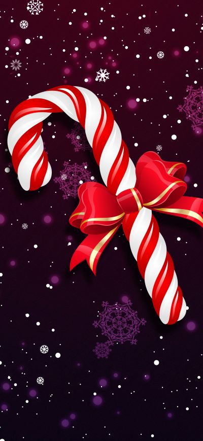Fond d'écran iPhone Christmas Lollipop Bowknot