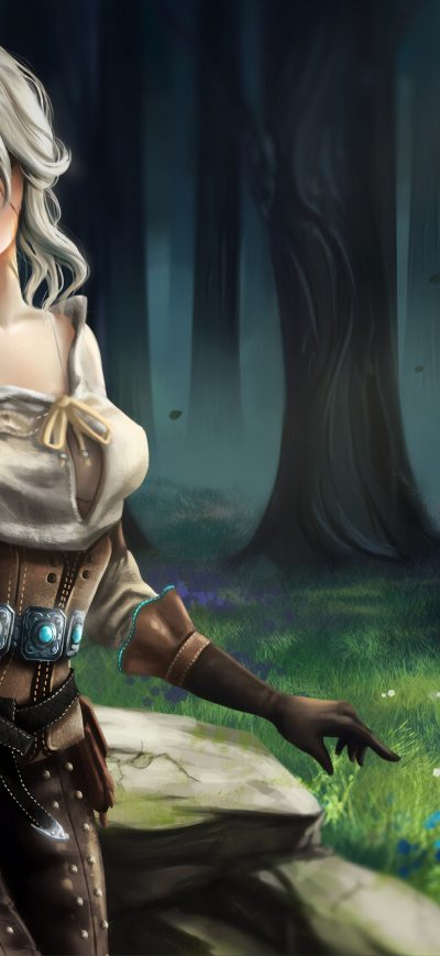 Fond d'écran iPhone Ciri Witcher 3 Fantasy Art 4k