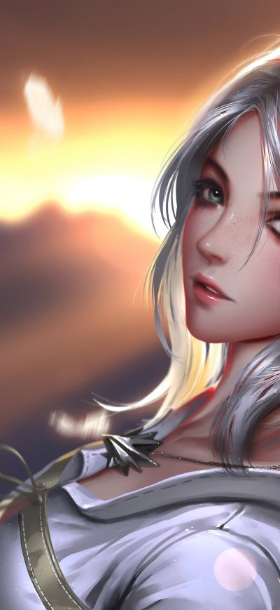 Fond d'écran iPhone Ciri Fanart 4k