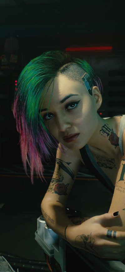 Fond d'écran iPhone Cyberpunk 2077 Lucky Number 13
