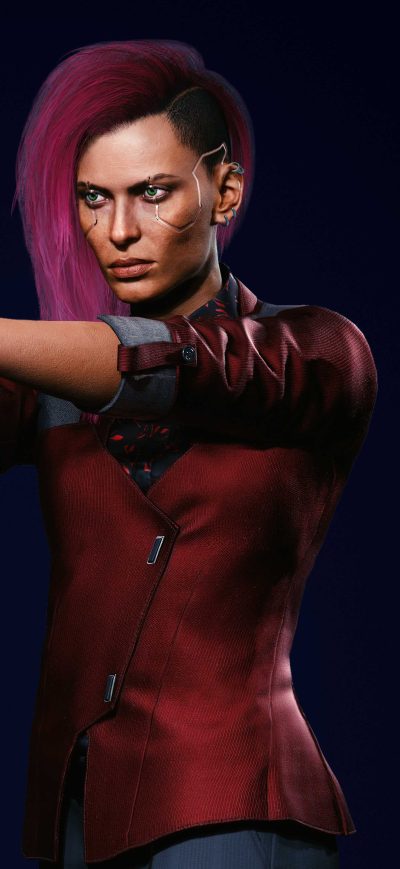 Fond d'écran iPhone Cyberpunk 2077 V Female Corpo Action