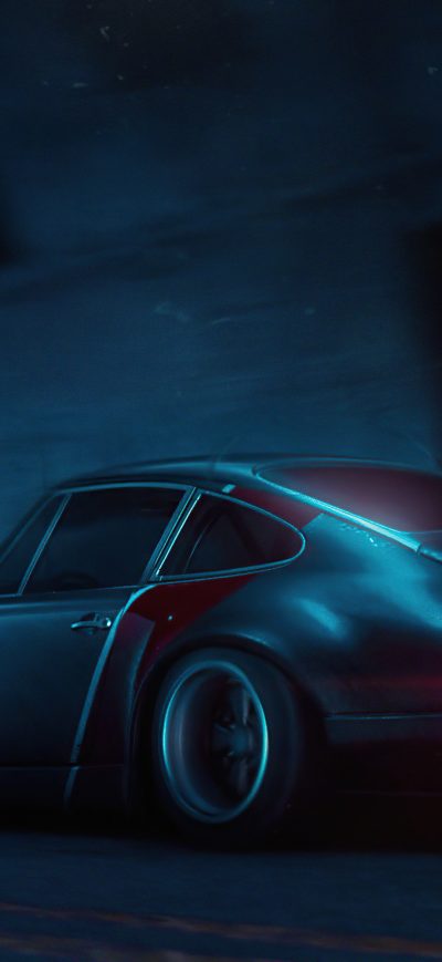 Fond d'écran iPhone Porsche 911 Samurai Ride Cyberpunk 2077