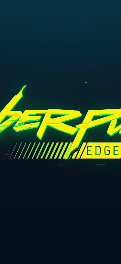 Fond d'écran iPhone Netflix Cyberpunk Edgerunners Logo