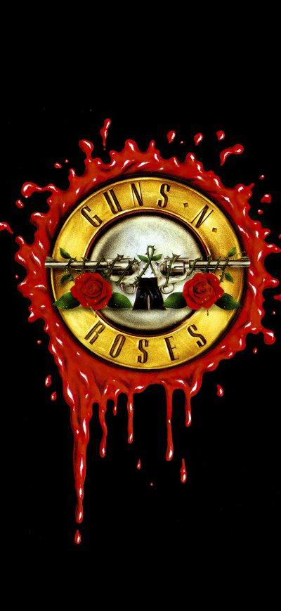 Fond d'écran iPhone Guns N Roses Dark Minimal 4k