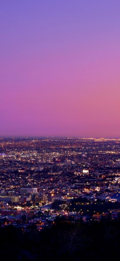 Fond d'écran iPhone Los Angles City Sky 8k
