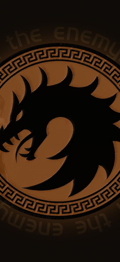 Fond d'écran iPhone Dragon Coin Minimalism 4k