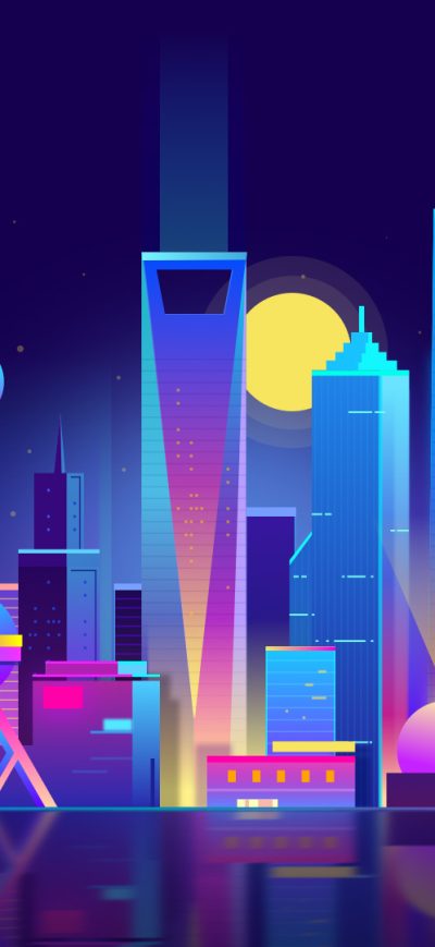 Fond d'écran iPhone Shanghai City Hd Illustration