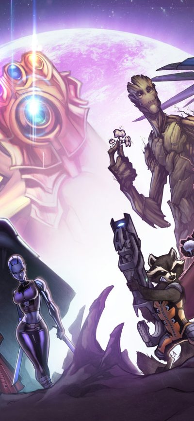 Fond d'écran iPhone Guardians Of The Galaxy Artwork 5k