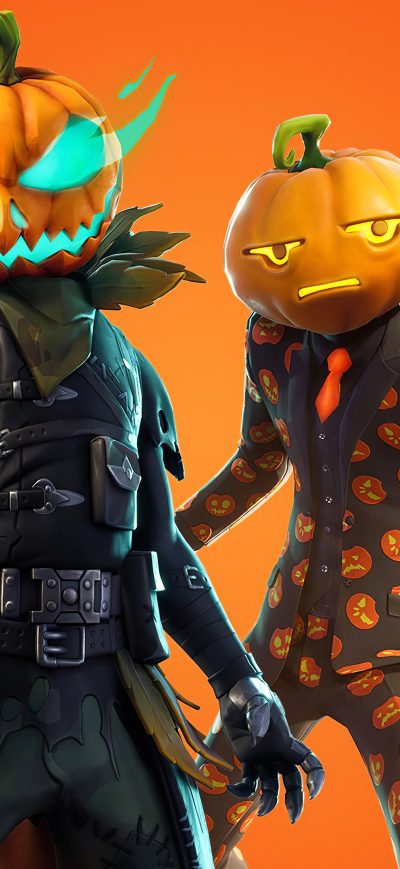 Fond d'écran iPhone Fortnite Hollowhead And Jack Gourdon 4k