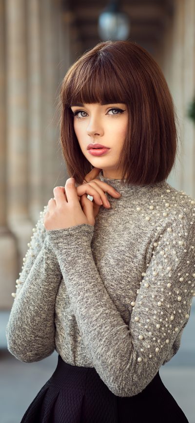 Fond d'écran iPhone Short Hair Girl 4k