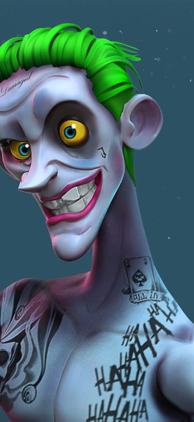 Fond d'écran iPhone Joker Suicide Squad 3d Art