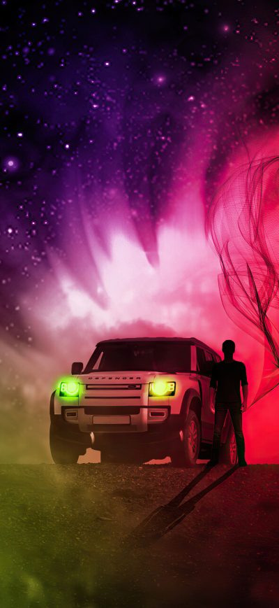 Fond d'écran iPhone Land Rover Defender Manipulation 4k