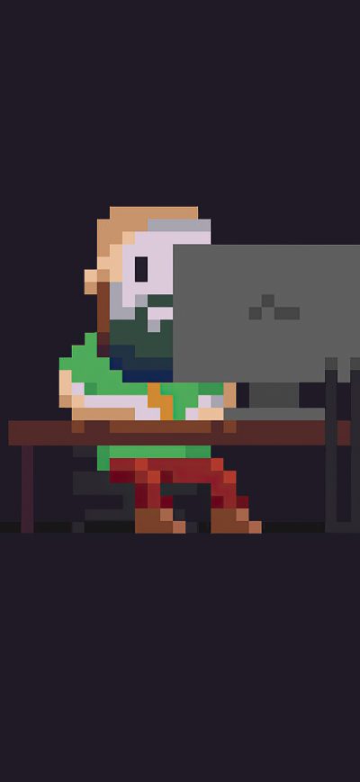 Fond d'écran iPhone Linux Programmer Pixel Art 4k