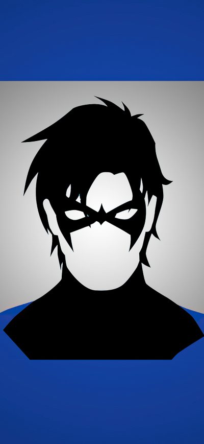 Fond d'écran iPhone Nightwing Post Minimal Art 4k