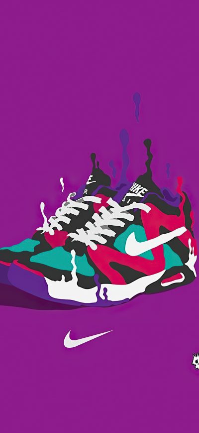 Fond d'écran iPhone Nike Sneakes Minimal 4k