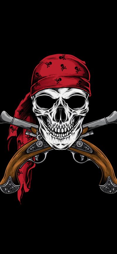 Fond d'écran iPhone Pirate Skull 4k