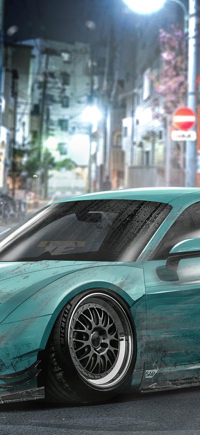 Fond d'écran iPhone Porsche 911 Tokyo 4k