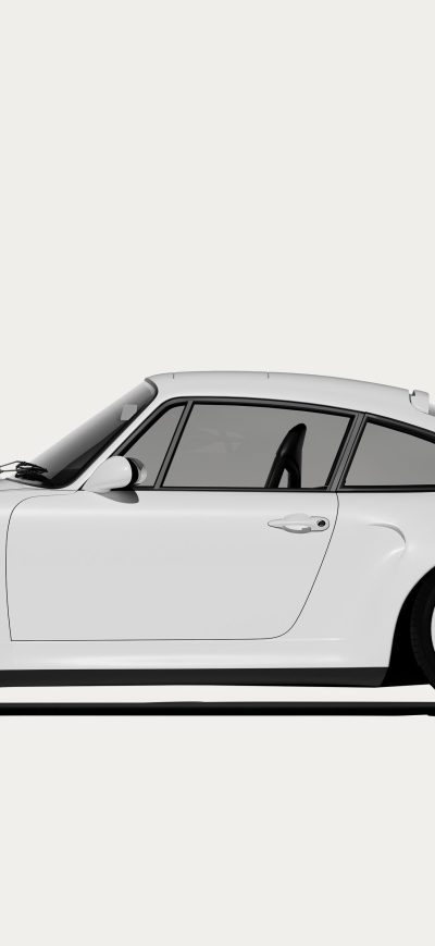 Fond d'écran Porsche Minimal White 5k sur iPhone