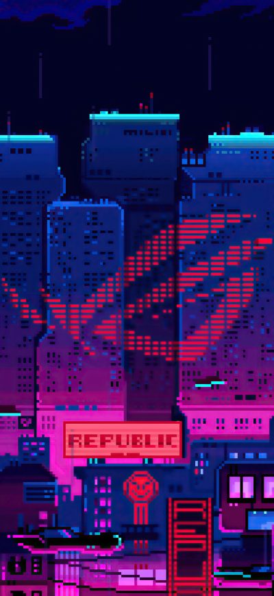 Fond d'écran iPhone Republic Of Gamers 8 Bit