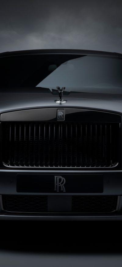 Fond d'écran iPhone Rolls Royce Ghost Black Badge 2019 Front