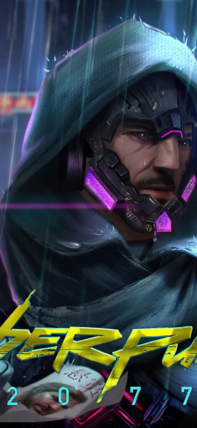 Fond d'écran iPhone Cyberpunk 2077 Guy