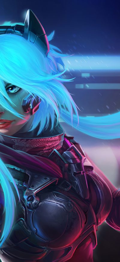 Fond d'écran iPhone Scifi Warrior Girl 4k