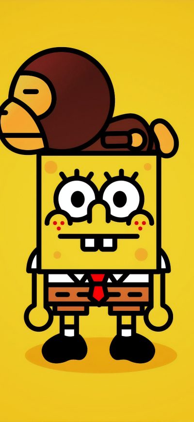 Fond d'écran iPhone SpongeBob SquarePants 4k