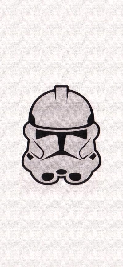 Fond d'écran iPhone Storm Trooper Minimalism Mask 4k