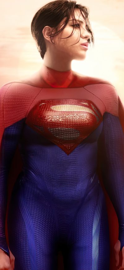 Fond d'écran iPhone Supergirl Sasha Calle 4k