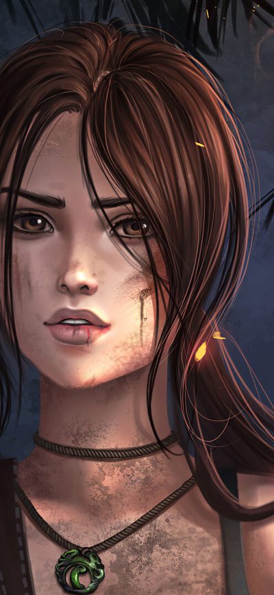 Fond d'écran iPhone Tomb Raider Laracroft Artwork 4k