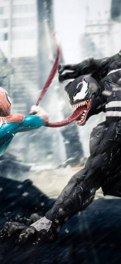 Fond d'écran iPhone Venom Vs Spiderman HD