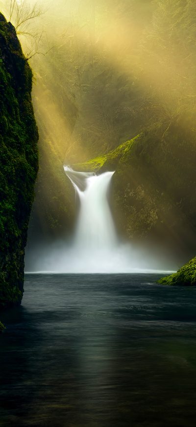 Fond d'écran iPhone Canyon Light Sunbeams 4k