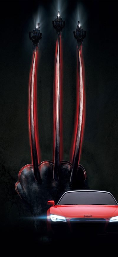 Fond d'écran iPhone Wolverine Claws And Audi 4k