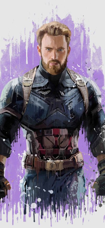 Fond d'écran iPhone Captain America In Avengers Infinity War 2018 Artwork