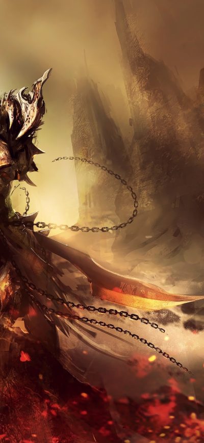Fond d'écran iPhone Warrior Fantasy Art 4k