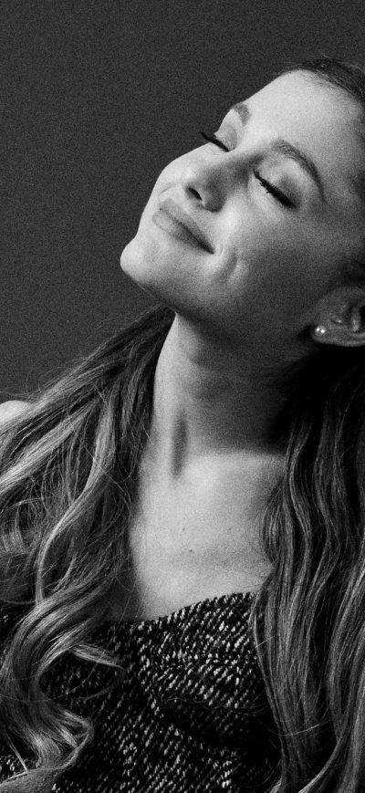 Fond d'écran iPhone Ariana Grande Monchrome