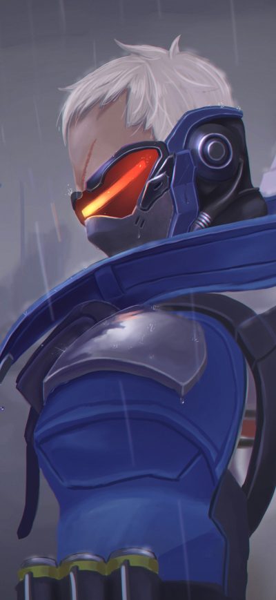 Fond d'écran iPhone Solider 76 Overwatch 4k