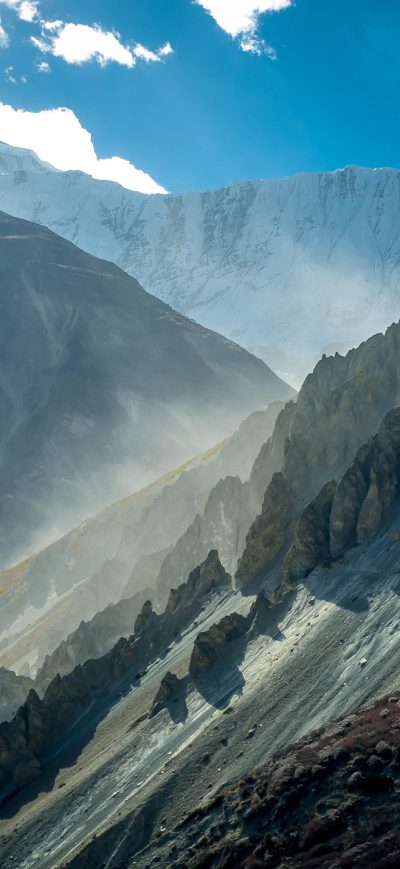 Fond d'écran iPhone Annapurna Trek Nepal Nature 4k