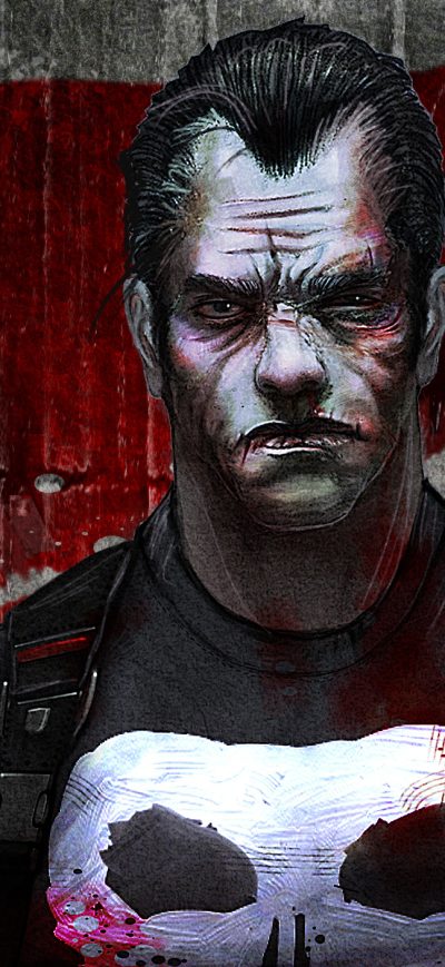 Fond d'écran iPhone The Punisher Digital Artwork