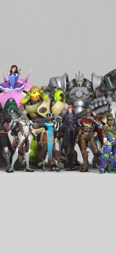 Fond d'écran iPhone Overwatch Anniversary 8k