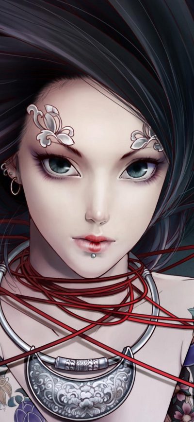 Fond d'écran iPhone Zhang Xiao Bai Anime Tattoo Girl