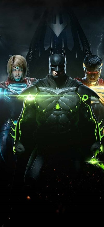 Fond d'écran iPhone Injustice 2 Batman Superman And Supergirl