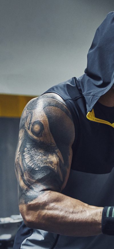 Fond d'écran iPhone Dwayne Johnson Workout 2018